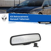 0 Telecamera e Specchio retrovisore OEM Look con display invisibile per Renault Talisman Kit Retrovisore Telecamera Retromarcia con schermo 4" invisibile | Staffa OEM