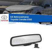 0 Telecamera e Specchio retrovisore OEM Look con display invisibile per Toyota Corolla E100 Kit Retrovisore Telecamera Retromarcia con schermo 4" invisibile | Staffa OEM