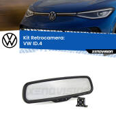 0 Telecamera e Specchio retrovisore OEM Look con display invisibile per VW ID.4 Kit Retrovisore Telecamera Retromarcia con schermo 4" invisibile | Staffa OEM