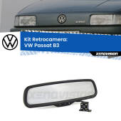 0 Telecamera e Specchio retrovisore OEM Look con display invisibile per VW Passat B3 Kit Retrovisore Telecamera Retromarcia con schermo 4" invisibile | Staffa OEM