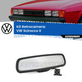 0 Telecamera e Specchio retrovisore OEM Look con display invisibile per VW Scirocco II Kit Retrovisore Telecamera Retromarcia con schermo 4" invisibile | Staffa OEM