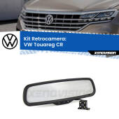 0 Telecamera e Specchio retrovisore OEM Look con display invisibile per VW Touareg CR Kit Retrovisore Telecamera Retromarcia con schermo 4" invisibile | Staffa OEM
