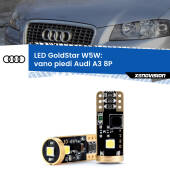 0 Vano Piedi LED Audi A3 8P 2003 - 2012: T10 GoldStar T10 (W5W) Goldstar Coppia LED Canbus Next Gen