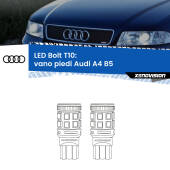 0 Vano Piedi LED Audi A4 B5 1994 - 2001: T10 Bolt T10: LED Bolt 6000k (Coppia)