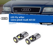 0 Vano Piedi LED Audi A8 D2 posteriori: W5W Fly W5W: Lampadine LED Fly 6000k (Coppia)