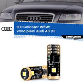 0 Vano Piedi LED Audi A8 D3 2002 - 2009: T10 GoldStar T10 (W5W) Goldstar Coppia LED Canbus Next Gen