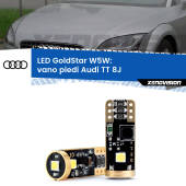 0 Vano Piedi LED Audi TT 8J 2006 - 2011: T10 GoldStar T10 (W5W) Goldstar Coppia LED Canbus Next Gen