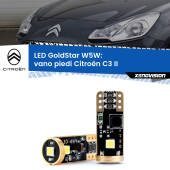 0 Vano Piedi LED Citroën C3 II 2009 - 2016: T10 GoldStar T10 (W5W) Goldstar Coppia LED Canbus Next Gen