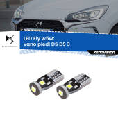 0 Vano Piedi LED DS DS 3 2015 in poi: W5W Fly W5W: Lampadine LED Fly 6000k (Coppia)