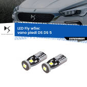 0 Vano Piedi LED DS DS 5 2015 in poi: W5W Fly W5W: Lampadine LED Fly 6000k (Coppia)