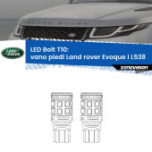 0 Vano Piedi LED Land rover Evoque I L538 2011 in poi: T10 Bolt T10: LED Bolt 6000k (Coppia)