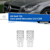 0 Vano Piedi LED Mercedes CLS C218 2011 - 2017: T10 Bolt T10: LED Bolt 6000k (Coppia)