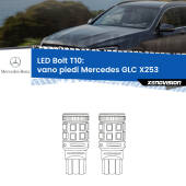 0 Vano Piedi LED Mercedes GLC X253 2015 - 2019: T10 Bolt T10: LED Bolt 6000k (Coppia)