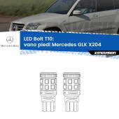 0 Vano Piedi LED Mercedes GLK X204 2008 - 2015: T10 Bolt T10: LED Bolt 6000k (Coppia)
