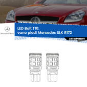 0 Vano Piedi LED Mercedes SLK R172 2011 in poi: T10 Bolt T10: LED Bolt 6000k (Coppia)