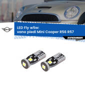 0 Vano Piedi LED Mini Cooper R56 R57 2006 - 2013: W5W Fly W5W: Lampadine LED Fly 6000k (Coppia)