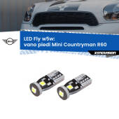 0 Vano Piedi LED Mini Countryman R60 2010 - 2016: W5W Fly W5W: Lampadine LED Fly 6000k (Coppia)