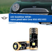 0 Vano Piedi LED Mini One R50 R52 R53 2001 - 2006: T10 GoldStar T10 (W5W) Goldstar Coppia LED Canbus Next Gen