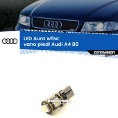 0 Vano Piedi LED per Audi A4 B5 1994 - 2001: Aura w5w W5W: lampadina LED Aura 6000k