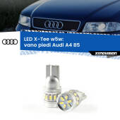 0 Vano Piedi LED per Audi A4 B5 1994 - 2001: W5W X-Tee W5W (T10) LED X-Tee (Coppia)