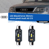 0 Vano Piedi LED per Audi A6 C5 1997 - 2004: C5W BlackForce 36mm (Coppia) C5W 36mm: LED Blackforce 6000k (Coppia)