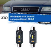 0 Vano Piedi LED per Audi A8 D2 anteriori: C5W BlackForce 36mm (Coppia) C5W 36mm: LED Blackforce 6000k (Coppia)