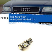 0 Vano Piedi LED per Audi A8 D2 posteriori: Aura w5w W5W: lampadina LED Aura 6000k