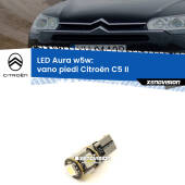 0 Vano Piedi LED per Citroën C5 II 2008 - 2014: Aura w5w W5W: lampadina LED Aura 6000k