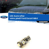 0 Vano Piedi LED per Ford Escort Mk4 1990 - 2000: Aura w5w W5W: lampadina LED Aura 6000k