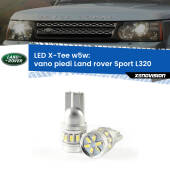0 Vano Piedi LED per Land rover Sport L320 2005 - 2013: W5W X-Tee W5W (T10) LED X-Tee (Coppia)