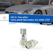 0 Vano Piedi LED per Mercedes SLS AMG C197 2010 in poi: W5W X-Tee W5W (T10) LED X-Tee (Coppia)