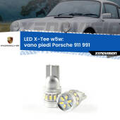 0 Vano Piedi LED per Porsche 911 991 2011 - 2013: W5W X-Tee W5W (T10) LED X-Tee (Coppia)