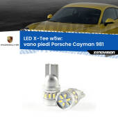 0 Vano Piedi LED per Porsche Cayman 981 2013 in poi: W5W X-Tee W5W (T10) LED X-Tee (Coppia)