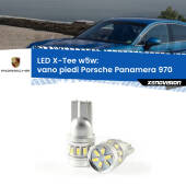 0 Vano Piedi LED per Porsche Panamera 970 2009 - 2016: W5W X-Tee W5W (T10) LED X-Tee (Coppia)
