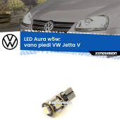 0 Vano Piedi LED per VW Jetta V 2005 - 2010: Aura w5w W5W: lampadina LED Aura 6000k