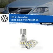 0 Vano Piedi LED per VW Passat B6 2005 - 2010: W5W X-Tee W5W (T10) LED X-Tee (Coppia)