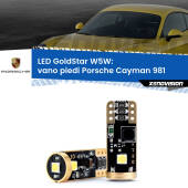 0 Vano Piedi LED Porsche Cayman 981 2013 in poi: T10 GoldStar T10 (W5W) Goldstar Coppia LED Canbus Next Gen