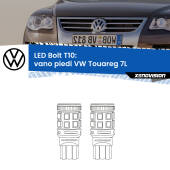 0 Vano Piedi LED VW Touareg 7L 2002 - 2010: T10 Bolt T10: LED Bolt 6000k (Coppia)