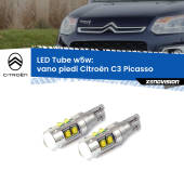 0 Vano Piedi LED W5W Citroën C3 Picasso 2009 - 2016 W5W Tube W5W: Lampadine LED Tube 6000k (Coppia)