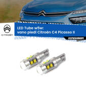 0 Vano Piedi LED W5W Citroën C4 Picasso II 2013 in poi W5W Tube W5W: Lampadine LED Tube 6000k (Coppia)