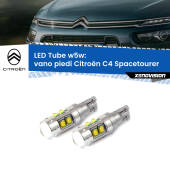 0 Vano Piedi LED W5W Citroën C4 Spacetourer 2018 in poi W5W Tube W5W: Lampadine LED Tube 6000k (Coppia)