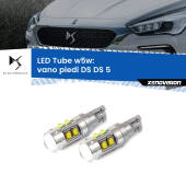 0 Vano Piedi LED W5W DS DS 5 2015 in poi W5W Tube W5W: Lampadine LED Tube 6000k (Coppia)