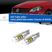 0 Vano Piedi LED W5W Mercedes Classe-B W246, W242 2011 - 2018 W5W Tube W5W: Lampadine LED Tube 6000k (Coppia)