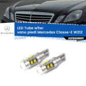 0 Vano Piedi LED W5W Mercedes Classe-E W212 2009 - 2016 W5W Tube W5W: Lampadine LED Tube 6000k (Coppia)