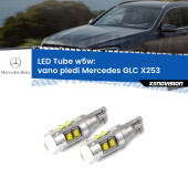 0 Vano Piedi LED W5W Mercedes GLC X253 2015 - 2019 W5W Tube W5W: Lampadine LED Tube 6000k (Coppia)