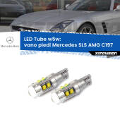 0 Vano Piedi LED W5W Mercedes SLS AMG C197 2010 in poi W5W Tube W5W: Lampadine LED Tube 6000k (Coppia)