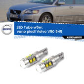 0 Vano Piedi LED W5W Volvo V50 545 2003 - 2012 W5W Tube W5W: Lampadine LED Tube 6000k (Coppia)