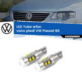0 Vano Piedi LED W5W VW Passat B6 2005 - 2010 W5W Tube W5W: Lampadine LED Tube 6000k (Coppia)