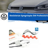 0 VW Golf 7 : Resistenze Spegnispia 5W Professionali per Luce Targa (Coppia) Kit Resistenze Spegnispia Alte Performance 5W (Coppia)