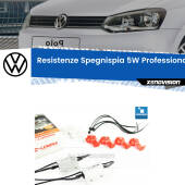 0 VW Polo 6R, 6C: Resistenze Spegnispia 5W Professionali per Luci posizione (Coppia) Kit Resistenze Spegnispia Alte Performance 5W (Coppia)